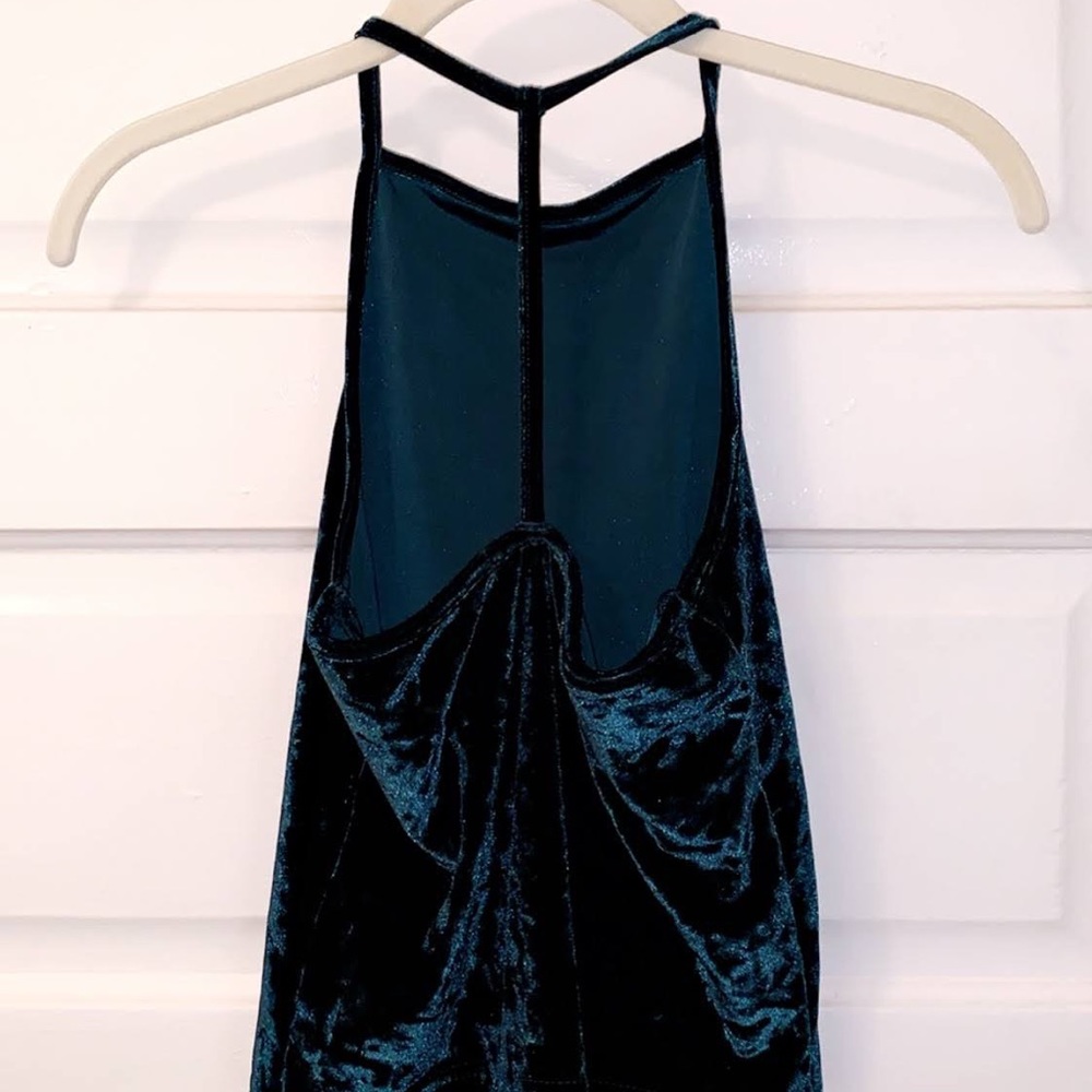 Emerald Velvet Top